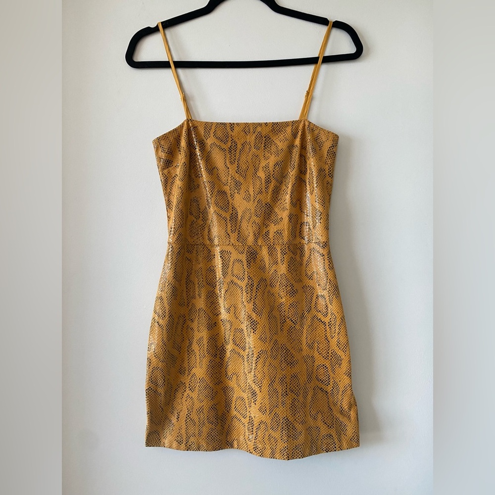Jagger and Stone Yellow Snake Print Dress